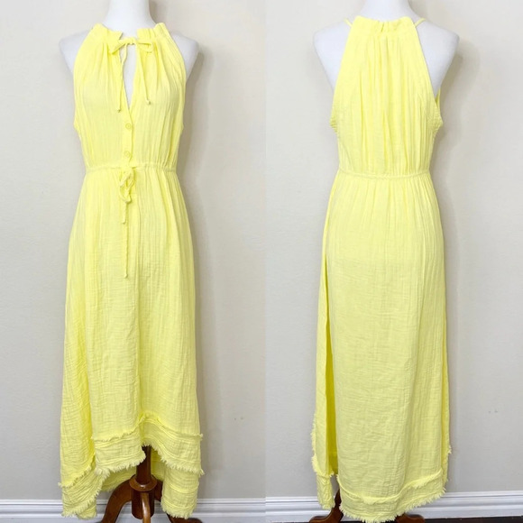 Everyday Ritual Crissie Hi Lo Dress - Pineapple Cotton Bubble Gauze - Picture 3 of 11
